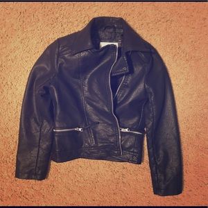 Faux leather jacket by Xhilaration girls size M